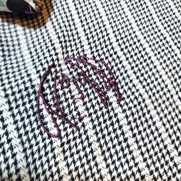 John Lennon English Laundry Houndstooth Floral Long Sleeve Button-Down Shirt - Picture 9 of 11
